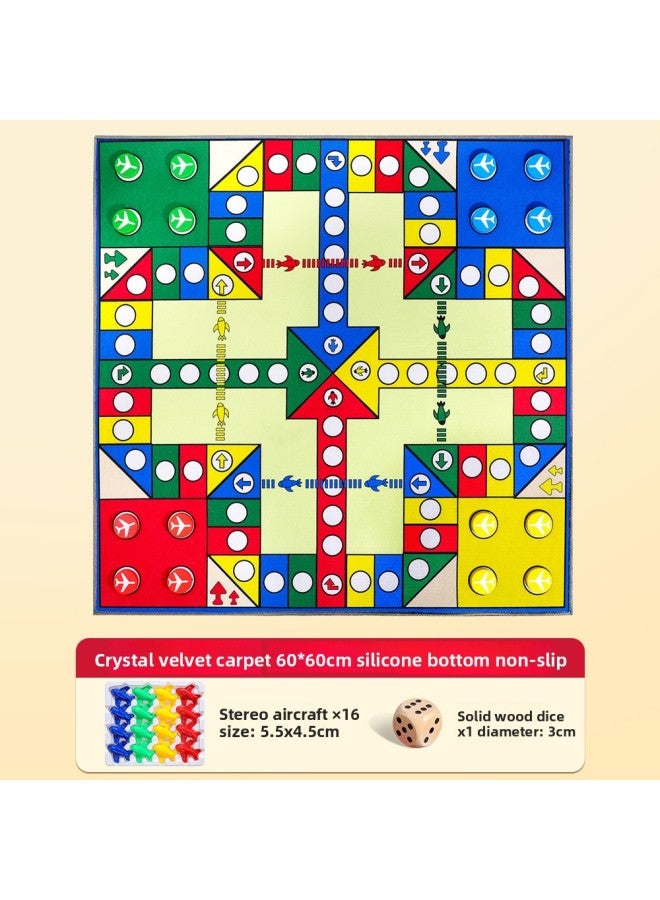 سجادة شطرنج طائرة، إصدار الأطفال، مناسبة لطلاب المرحلة الابتدائية، مقاس كبير، غنية، بساط لعب ثنائي في وا